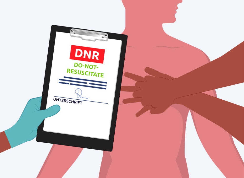 Do not resuscitate pflegerio